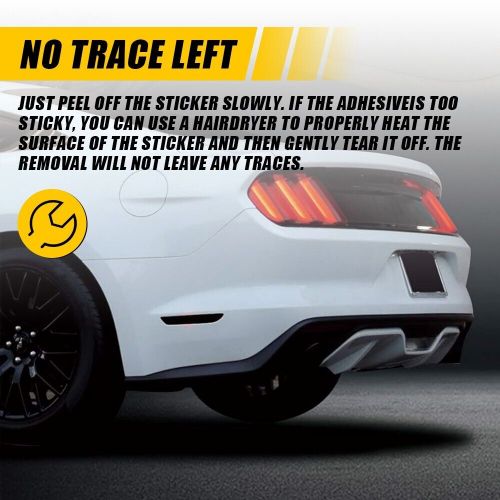 For 2015-2021 Ford Mustang Rear Smoked Side Marker Light Blackout Vinyl, US $11.99, image 2