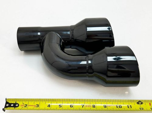 Exhaust Tip 2.50" Inlet 4.00 Outlet 12.00 WD-SE40012-250-BC-SS Dual Double Wall, US $89.99, image 2