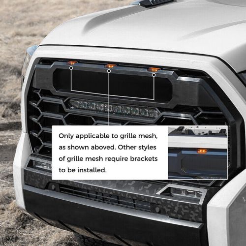 3pcs for 2022-2024 toyota tundra for pro led front grille lights kit amber lamp