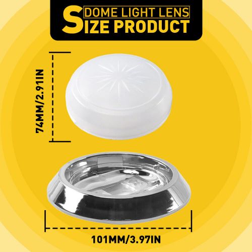 Round dome light base &amp; lens ot001000a for 1971-81 camaro firebird monte carlo y