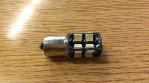 1156 ba15s 19 smd pure white canbus obc error free signal car 19 led light bulb