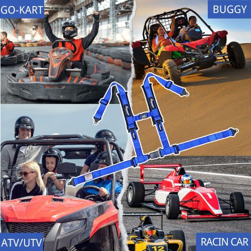Indusafe 2'' 4-Point Racing Seat Belt Harness,Quick Release Go-Kart UTV ATV 4x4, US $69.99, image 36