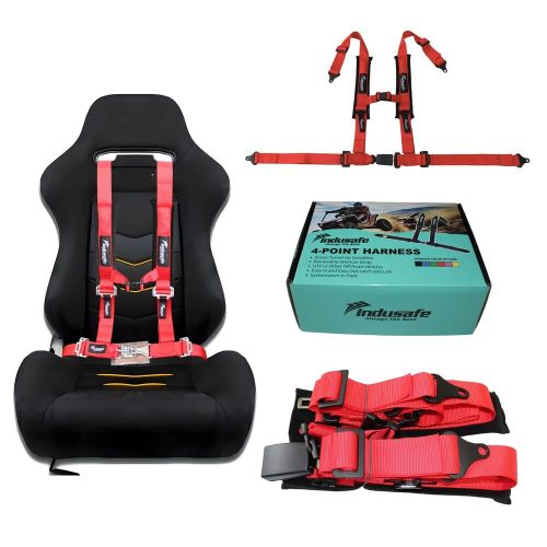 Indusafe 2'' 4-Point Racing Seat Belt Harness,Quick Release Go-Kart UTV ATV 4x4, US $69.99, image 38