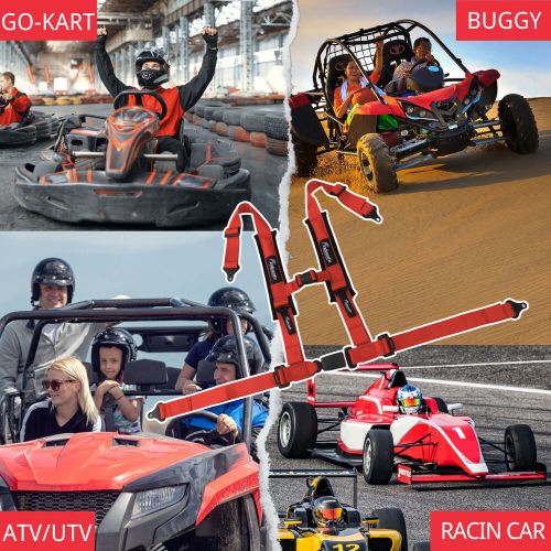 Indusafe 2'' 4-Point Racing Seat Belt Harness,Quick Release Go-Kart UTV ATV 4x4, US $69.99, image 45