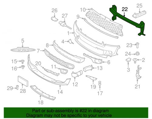 Genuine Mini Impact Bar 51-11-7-296-635, US $463.00, image 2