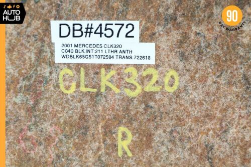 98-03 Mercedes W208 CLK320 CLK430 Front Right or Left Side Seat Back Cover Black, US $135.00, image 5