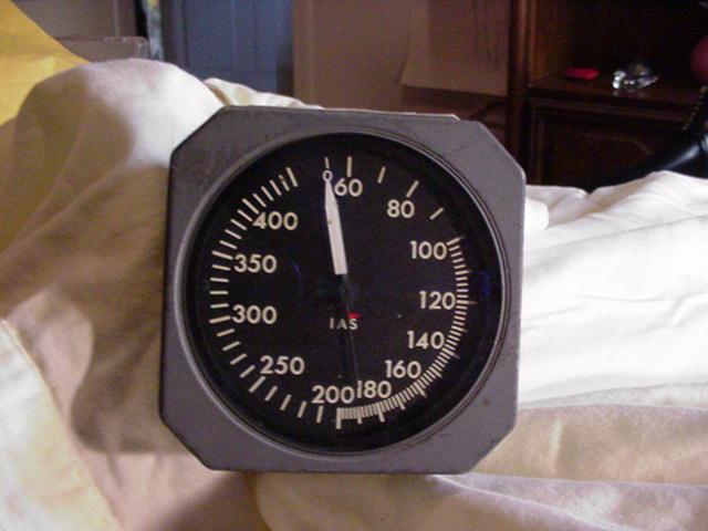 Commercial airliner /smiths airspeed indicator.used aircraft part