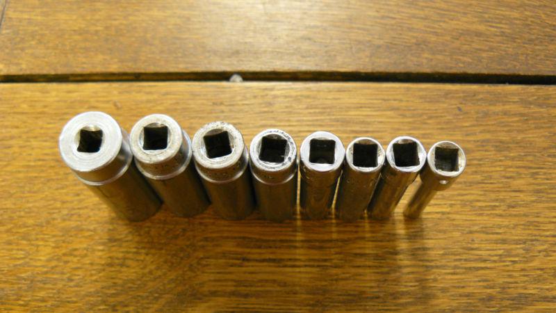 Snap On 6 point Deep Socket Set 1/4