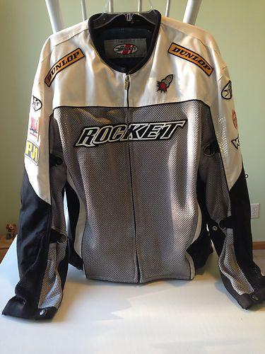Joe rocket ufo 2.0 textile mesh motorcycle jacket grey, size xl