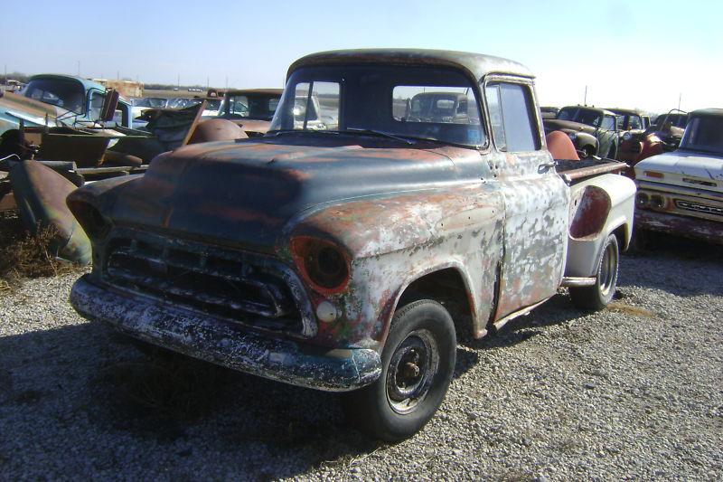 1957 57 chevy 1/2 ton short bed pickup parts project rat rod 