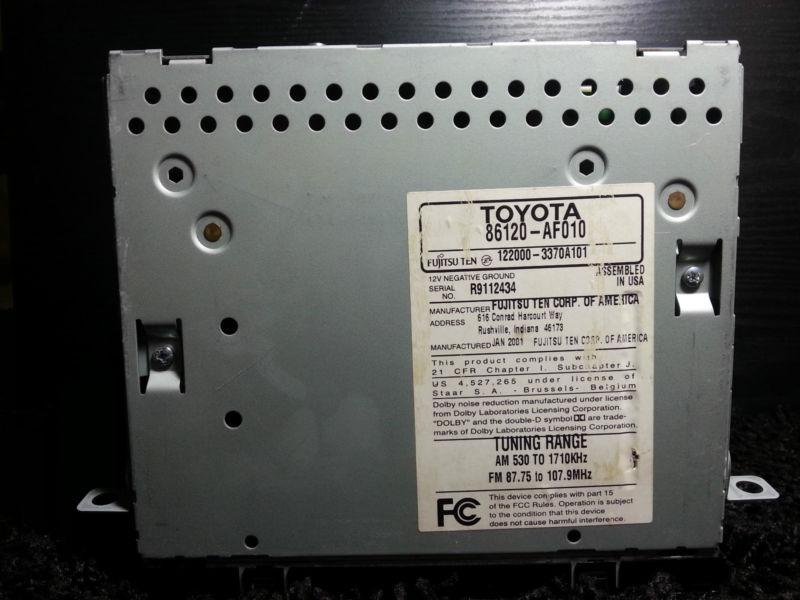 Find 2000 01 02 03 TOYOTA Sienna Solara Tundra JBL Radio Stereo Tape CD