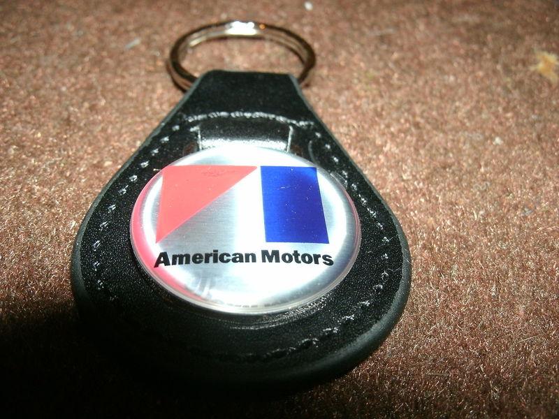 AMERICAN MOTORS AMC AMX JAVELIN MARLIN REBEL GREMLIN PACER LEATHER KEYCHAIN NEW, US $9.99, image 2