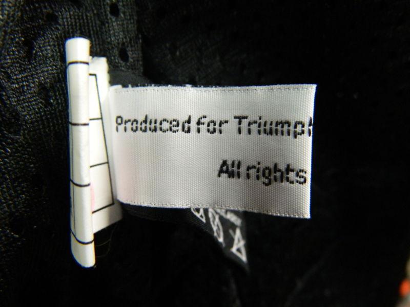 Triumph Raptor Mesh Motorcycle Jacket Black/Grey Nylon Size 43-53 w/Armor B3209, US $9.95, image 4