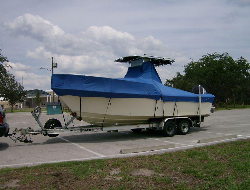 Taylor made trailerable t-top boat cover fits cc boats 19'5" to 20'5" in length