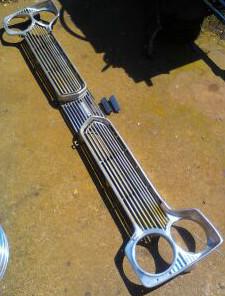 1966 66 plymouth fury, ii, iii, vip complete grille, 6 pcs, very good condition!