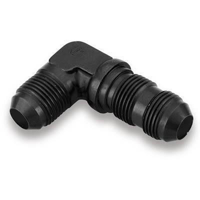 Earl's at983308erl fitting bulkhead ano-tuff 90 deg -8 an to -8 an male black ea