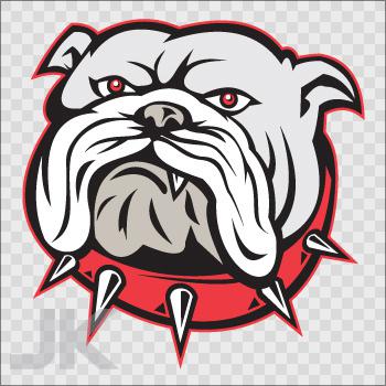 Decal stickers dog pet bulldog head house animal 0500 kaf44