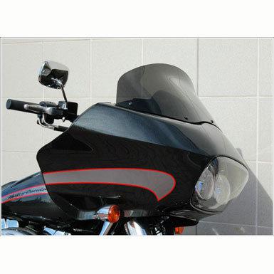 Wind vest 15" windshield gun smoke tint 1998-2013 harley road glide
