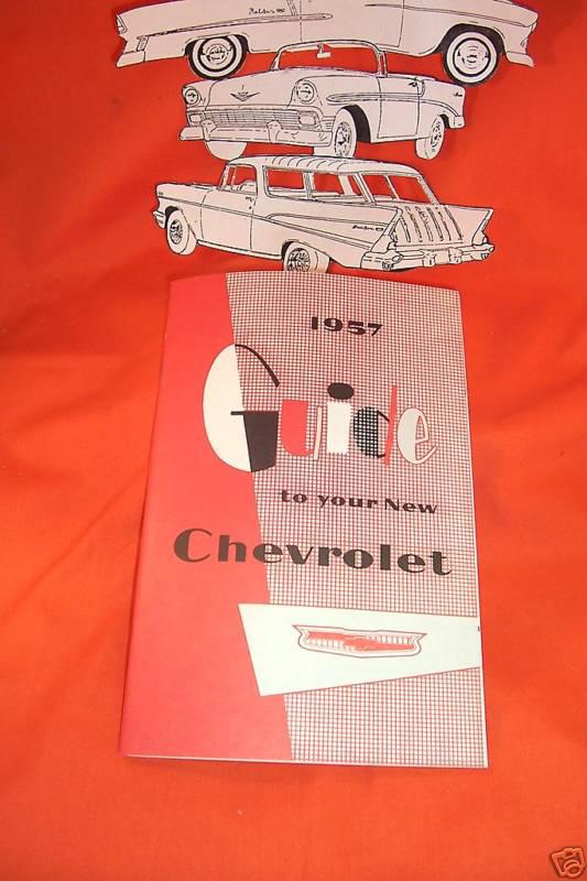 1957 chevy car owners manual sedan nomad hardtop conv