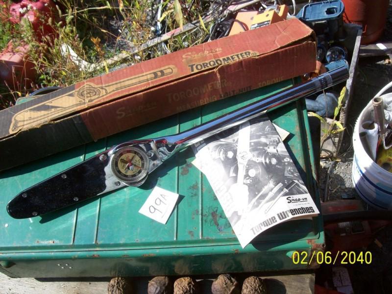 Snap-on torqometer 250-fu 21" long 0 - 250 ft lbs 1/2"