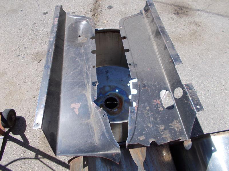 Antique vintage engine side splash aprons rat hot rod gasser ford chevy willys  