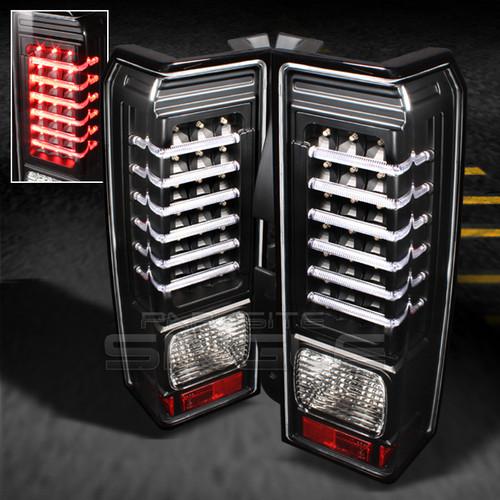 Find 0509 HUMMER H3 BLACK FULL LED TAIL LIGHTS +LED LIGHT TUBE LAMPS