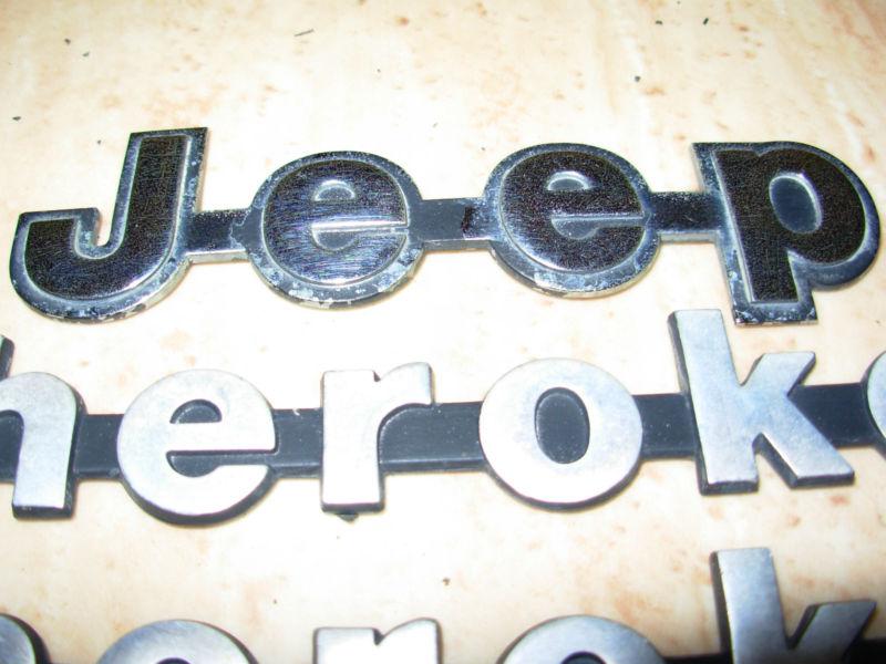JEEP CHEROKEE LAREDO 8 Piece Chrome Plastic Metal Emblem Badge Decal Logo Symbol, US $18.99, image 6