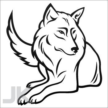 Decals sticker wolf wolves angry aggressive carnivore wild 0502 ka4zz