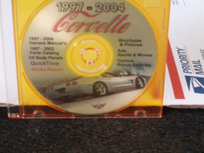 Corvette c5 owner & part manual 1997 1998 1999 2000 