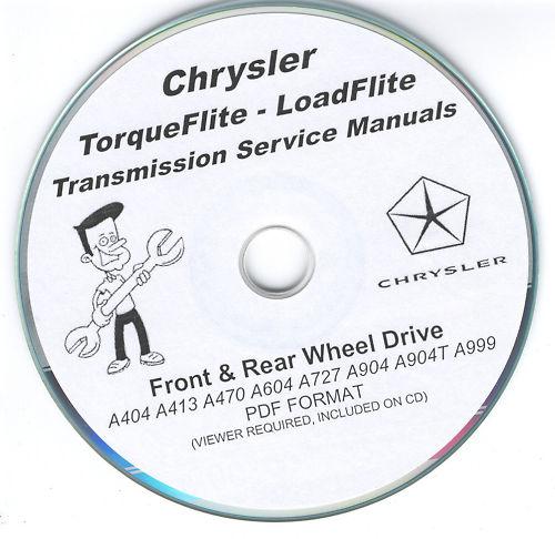 Torqueflite mopar a404 a413 a470 a604 a727 a904 a999