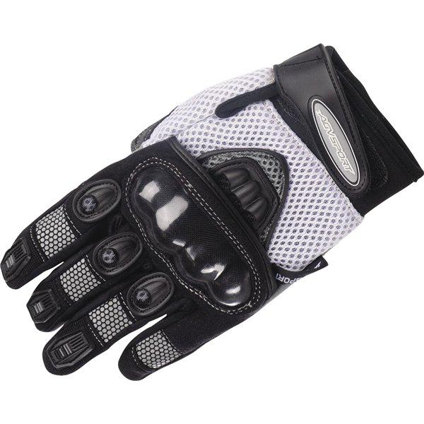 White xl agv sport mayhem textile glove