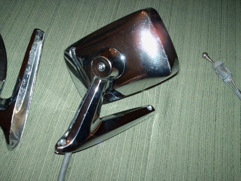 NICE SET OF FORD SIDE MIRRORS INCLUDING AN NOS COURTESY MIRROR, US $149.99, image 5
