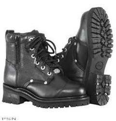 New river road tucker rocky bikers choice boots black leather size 7w 7 w