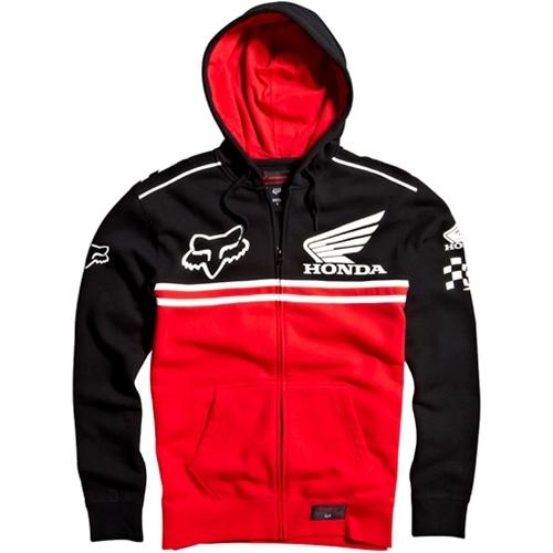New fox racing honda race zip fleece hoody size xl 09466-017-xl