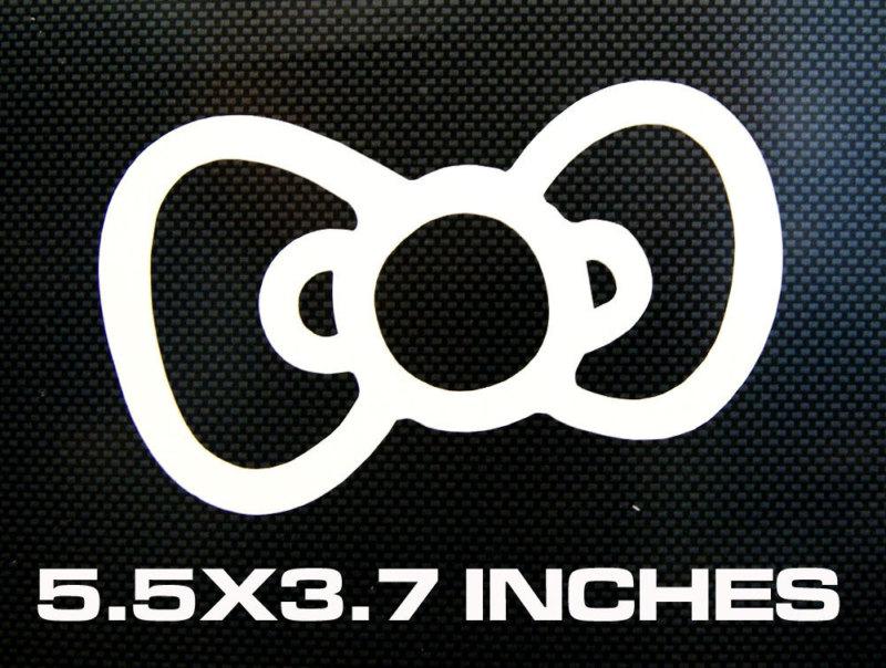 Hello kitty bow logo logo car window laptop decal sticker