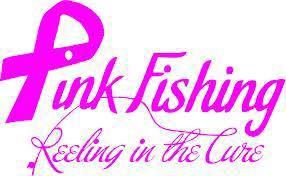 Pink breast cancer fishing decal sticker fish 5"x7"