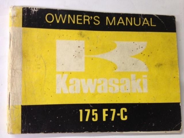 Kawasaki 175 f7-c  owners manual - july 1973