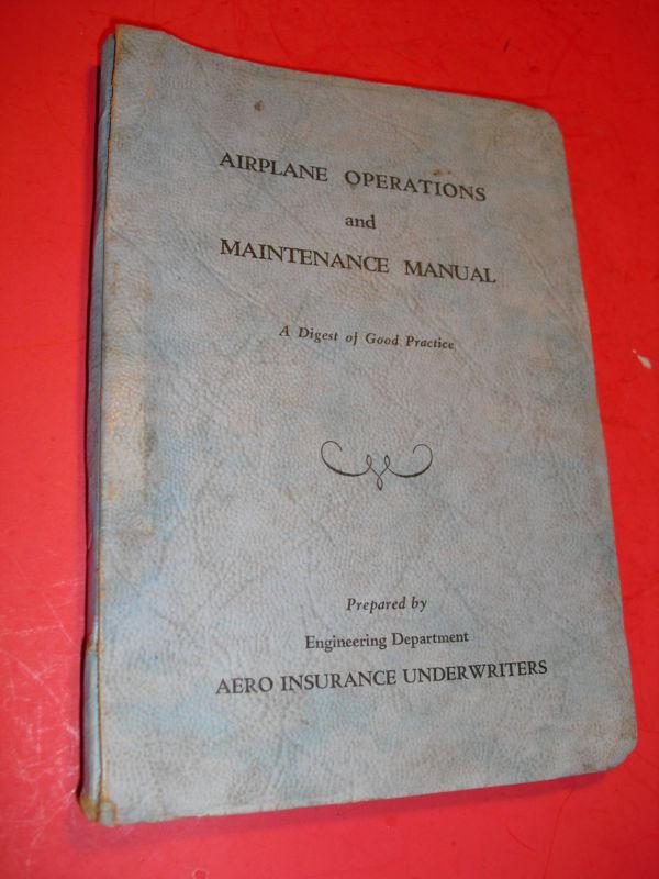 Airplane operations and maintenance manual, 1945