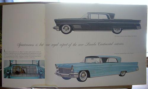 Nos 1960 60 lincoln & continental sales brochure