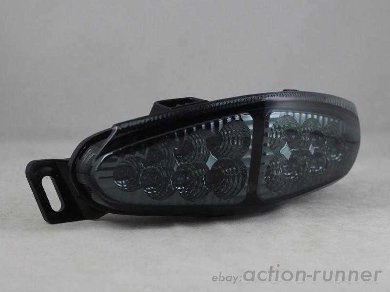 Tail light for kawasaki ninja 450r 650r er4n er6f er6n led turn brake smoke