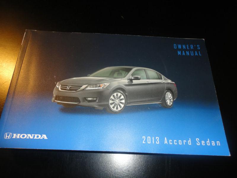 2013 honda accord sedan  owners manual