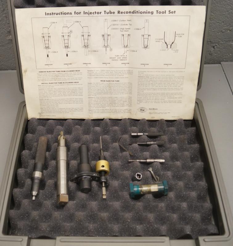 Kent-moore big truck diesel injector tube reconditioning tool set j-29124 j-5208