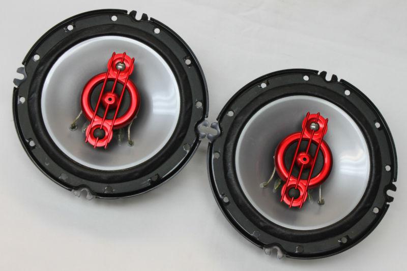 Qty: 2 sony 4-way 270w speakers 4 ohms pair used xs-v1642a