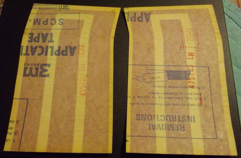 1978-1979 chevy nova rally decals-gm nos #475725/475726 red color for rear