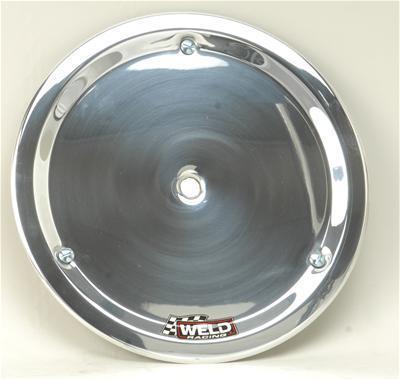 Weld racing mud cover aluminum polished 15 in. diameter each p650-4514a