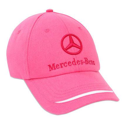 Mercedes-benz women's pink twill cap 