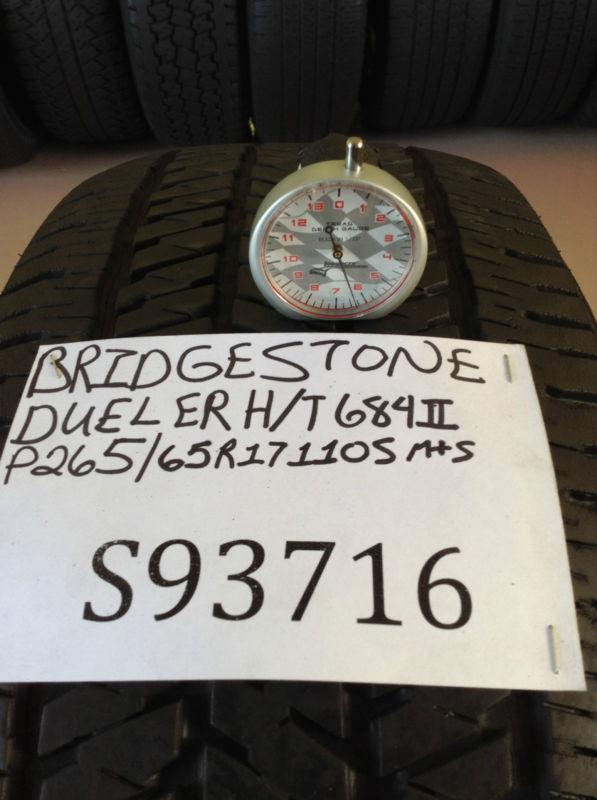 USED BRIDGESTONE DUELER H/T 684II P265/65R17 265/65/17 265 65 17 110S, US $71.39, image 4