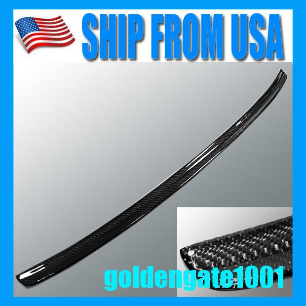 Us carbon fiber trunk lip spoiler wing for bmw 01 02 03 04 06 e46 m3 coupe 328i