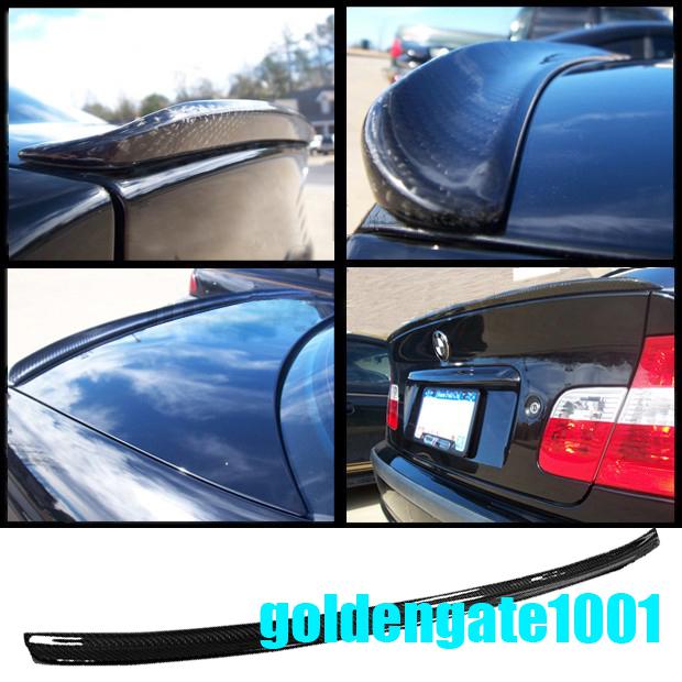 US Carbon Fiber Trunk Lip Spoiler Wing For BMW 01 02 03 04 06 E46 M3 Coupe 328i, US $101.99, image 4