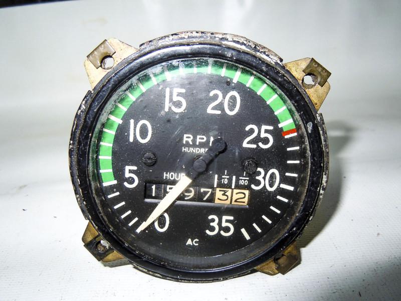 Find AC Aircraft vintage piston engine RPM indicator gauge 450728 ...
